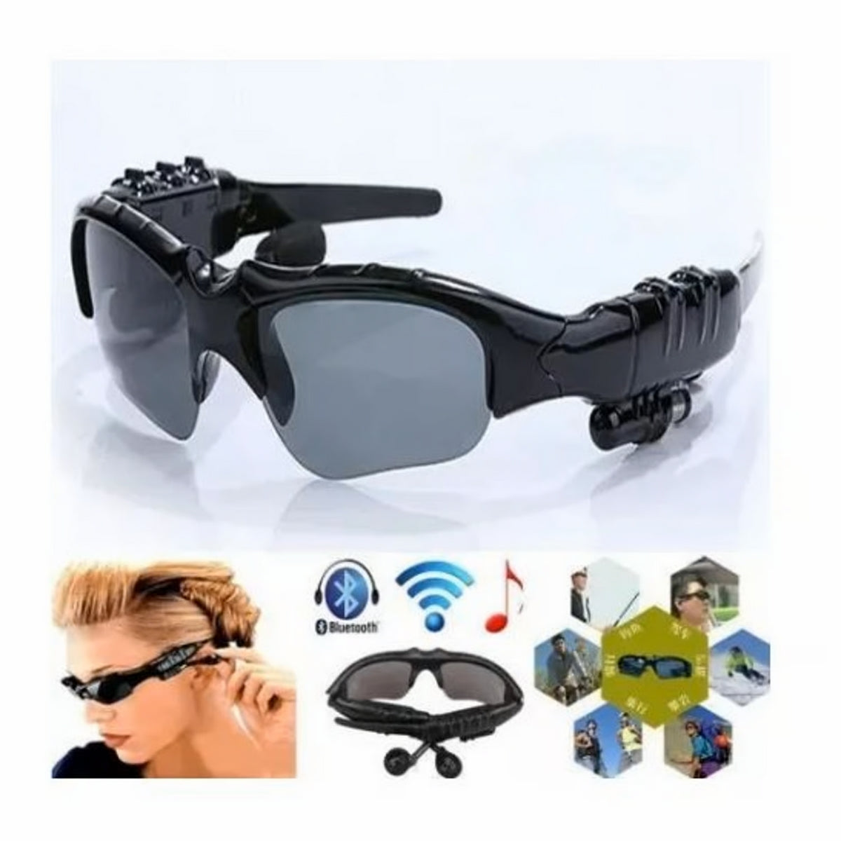 Lentes De Sol Bluetooth Manos Libres Aud